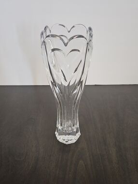Clear Glass Heart Crystal Decorative Vase ⁸
